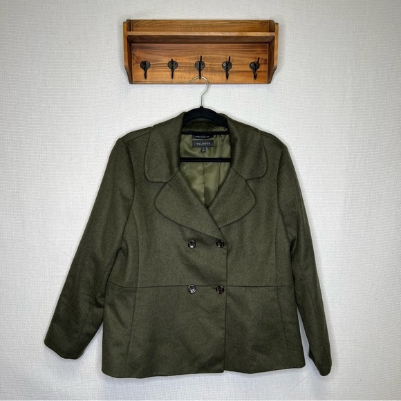 Talbots | Green Woman’s Blazer Coat 14‎ Wool Blend - Picture 1 of 6